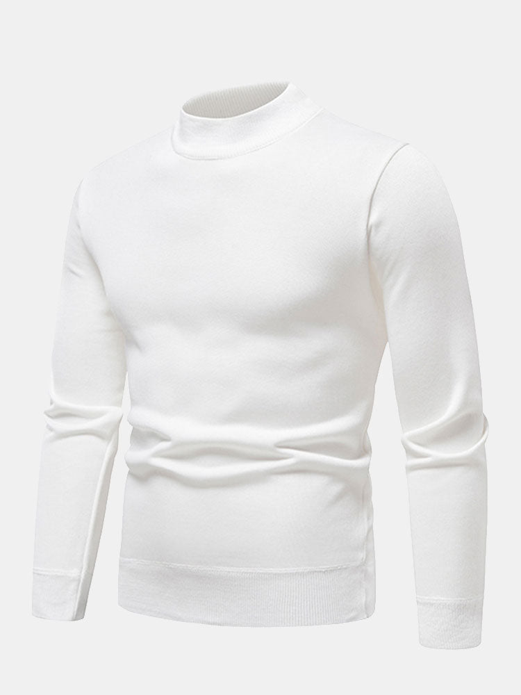 Edward |  Lined Mock Neck Jumper