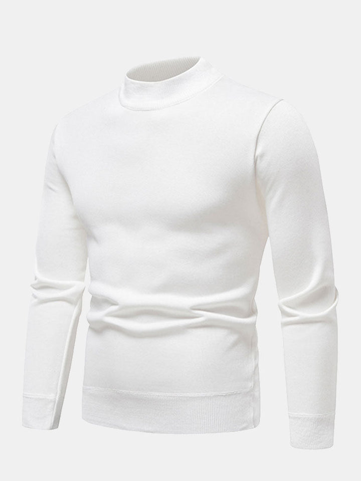 Edward |  Lined Mock Neck Jumper