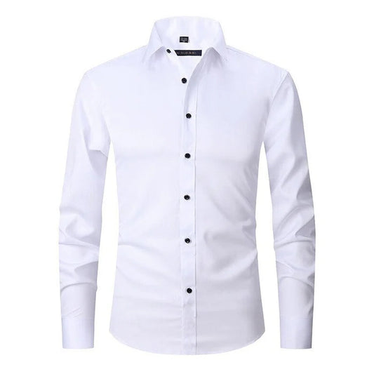 Clyde | Men's Slim Fit Dress Shirt Long Sleeve