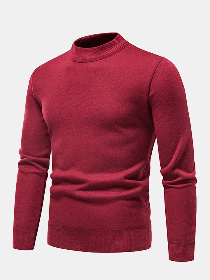 Edward |  Lined Mock Neck Jumper