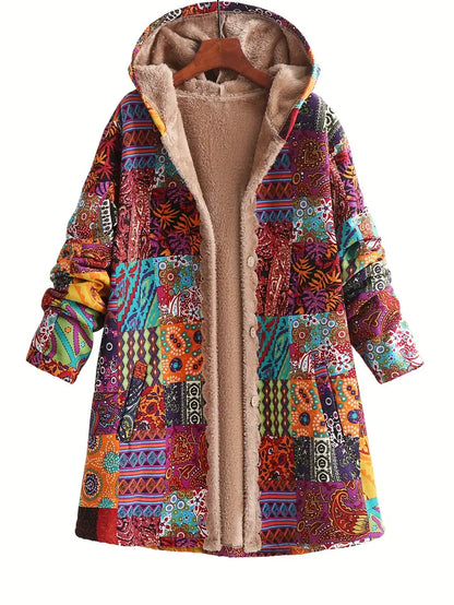 Antonia | Colourful Hooded Coat