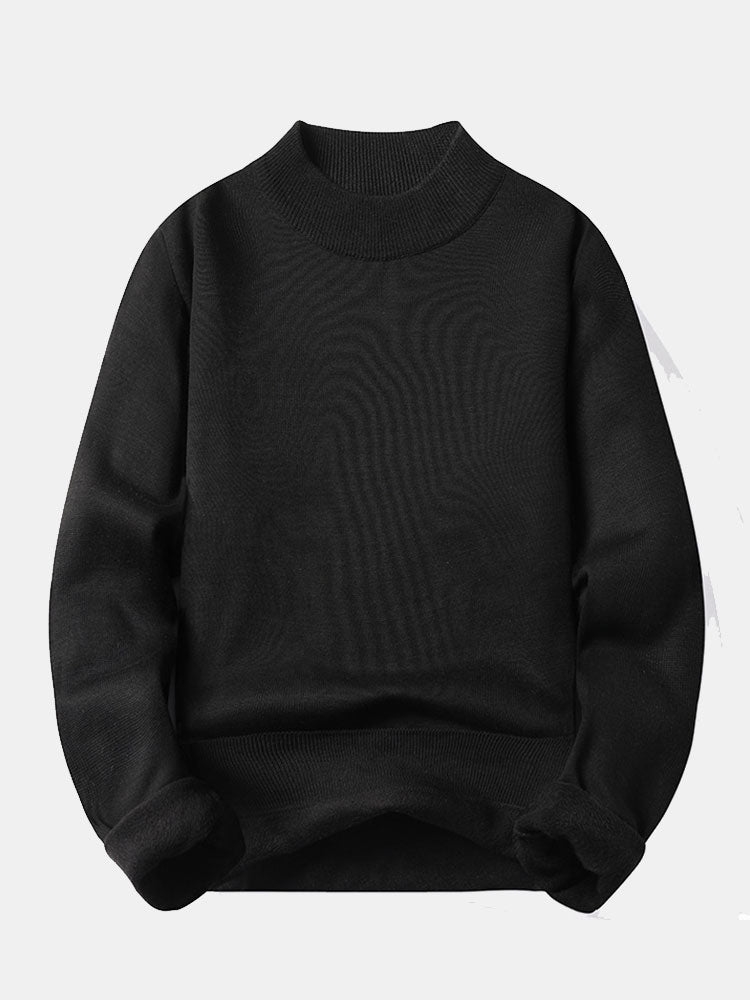 Edward |  Lined Mock Neck Jumper