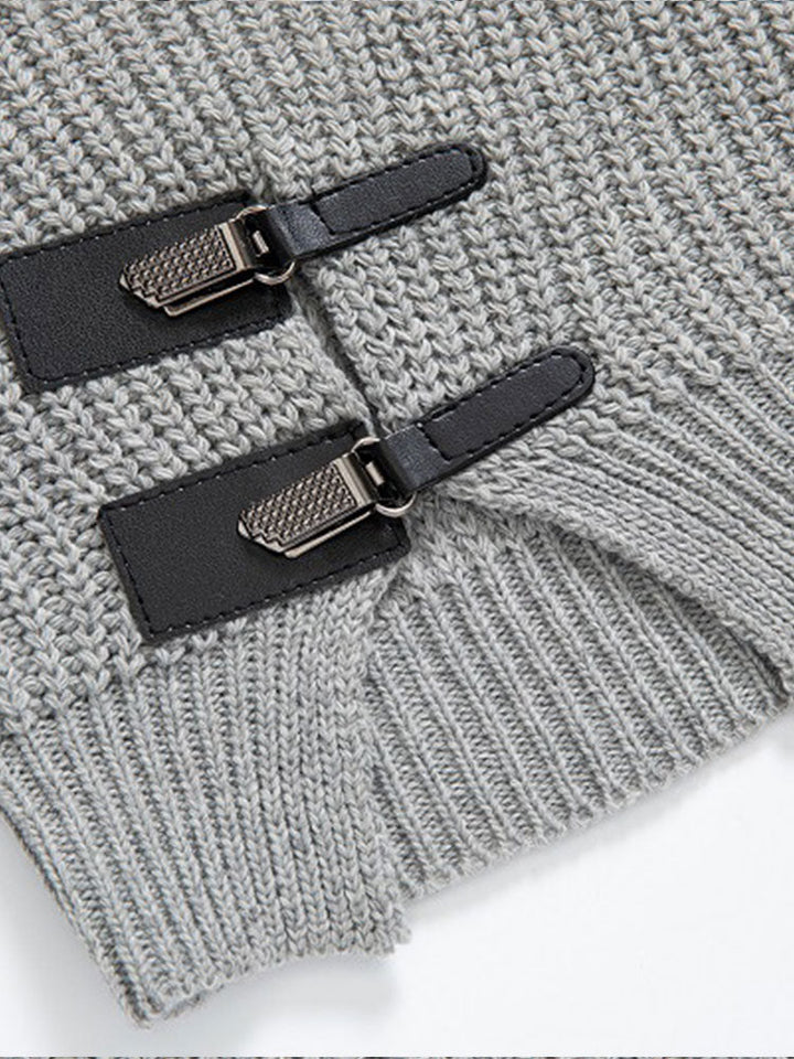 Oxford | Leather Buckle Turtleneck Jumper