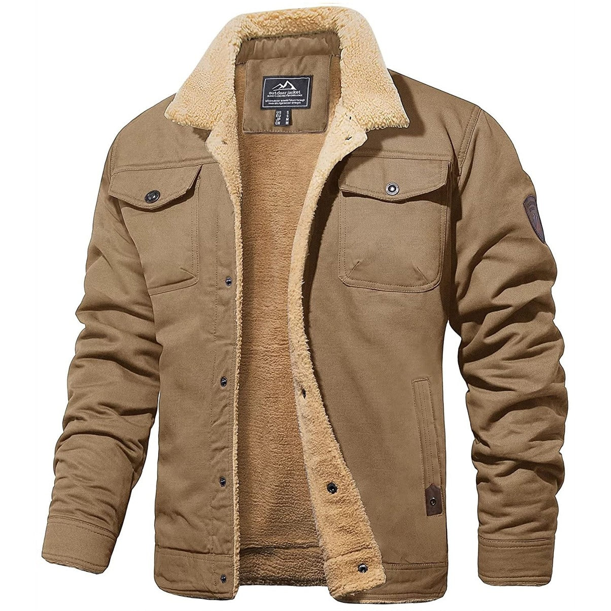 Evino | Men's Warm Rugged Winter Lined Jacket