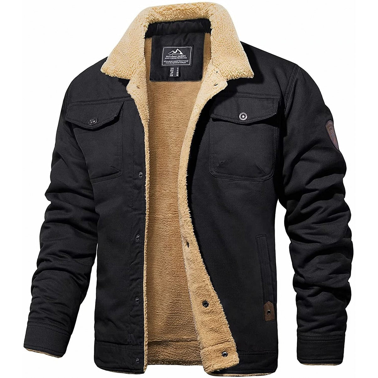 Evino | Men's Warm Rugged Winter Lined Jacket