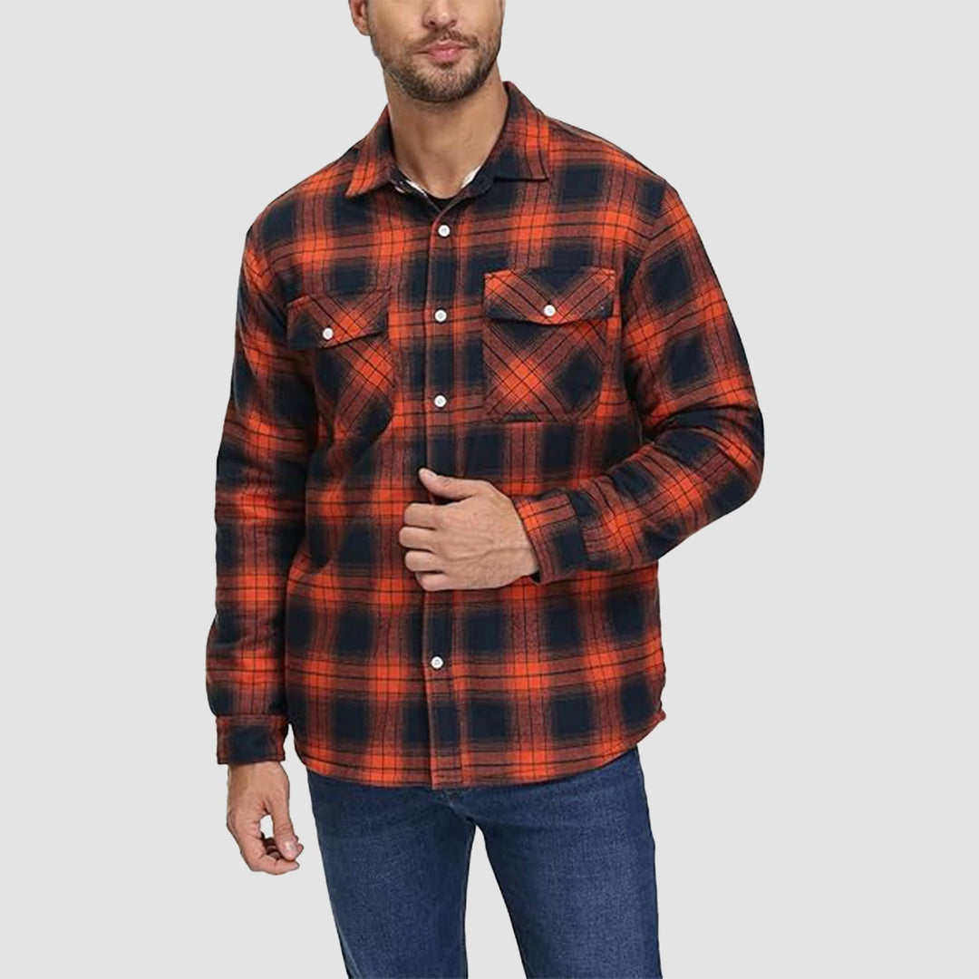 Cello | Men’s Sherpa Lined Flannel Jacket