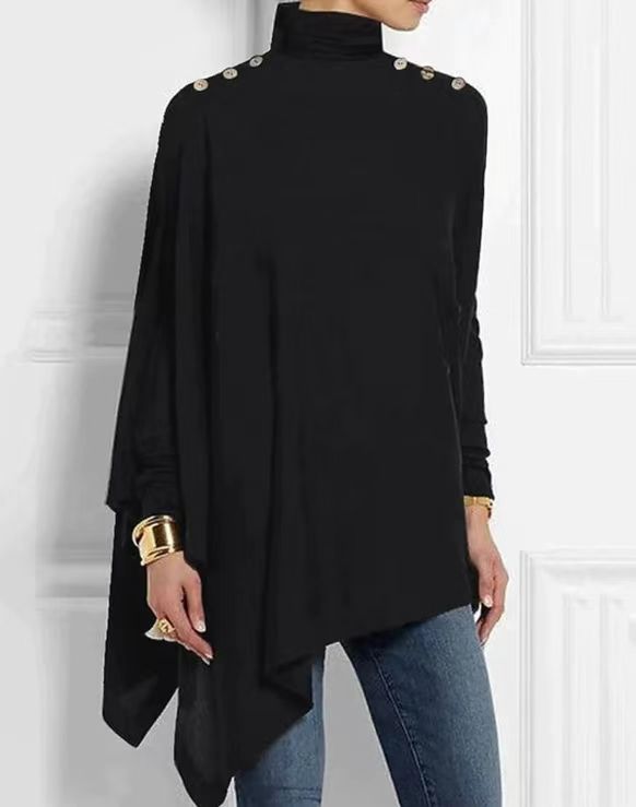 Ariana | Women's Modern Asymmetric High-Neck Tunic