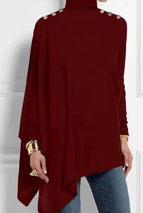 Ariana | Women's Modern Asymmetric High-Neck Tunic