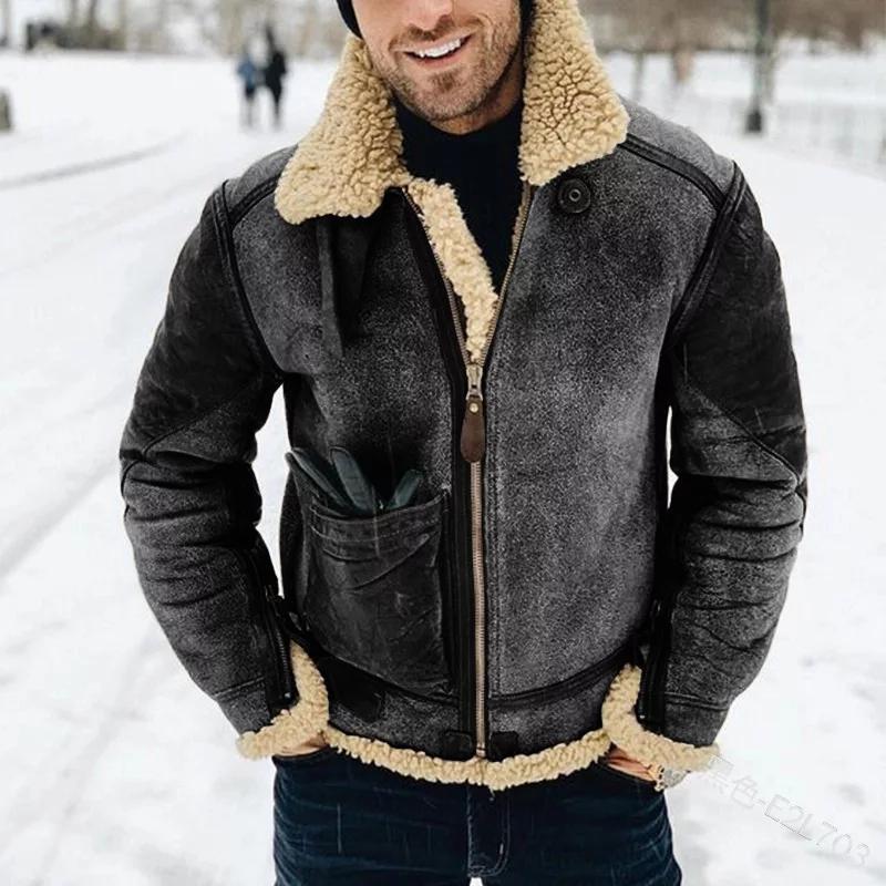 Justin | Men's Winter Shearling Lined Aviator Jacket