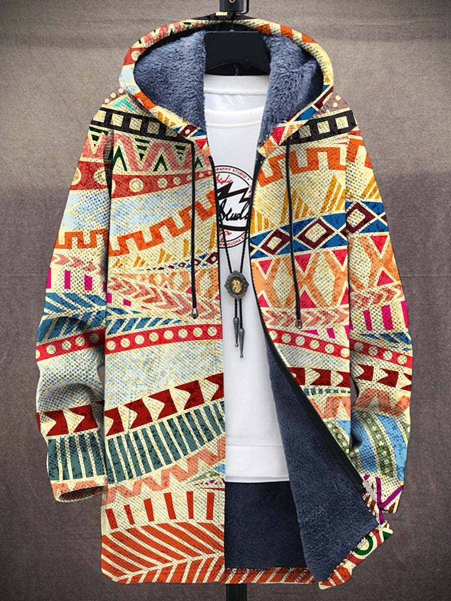 Fires | Vibrant Tribal Pattern Hoodie