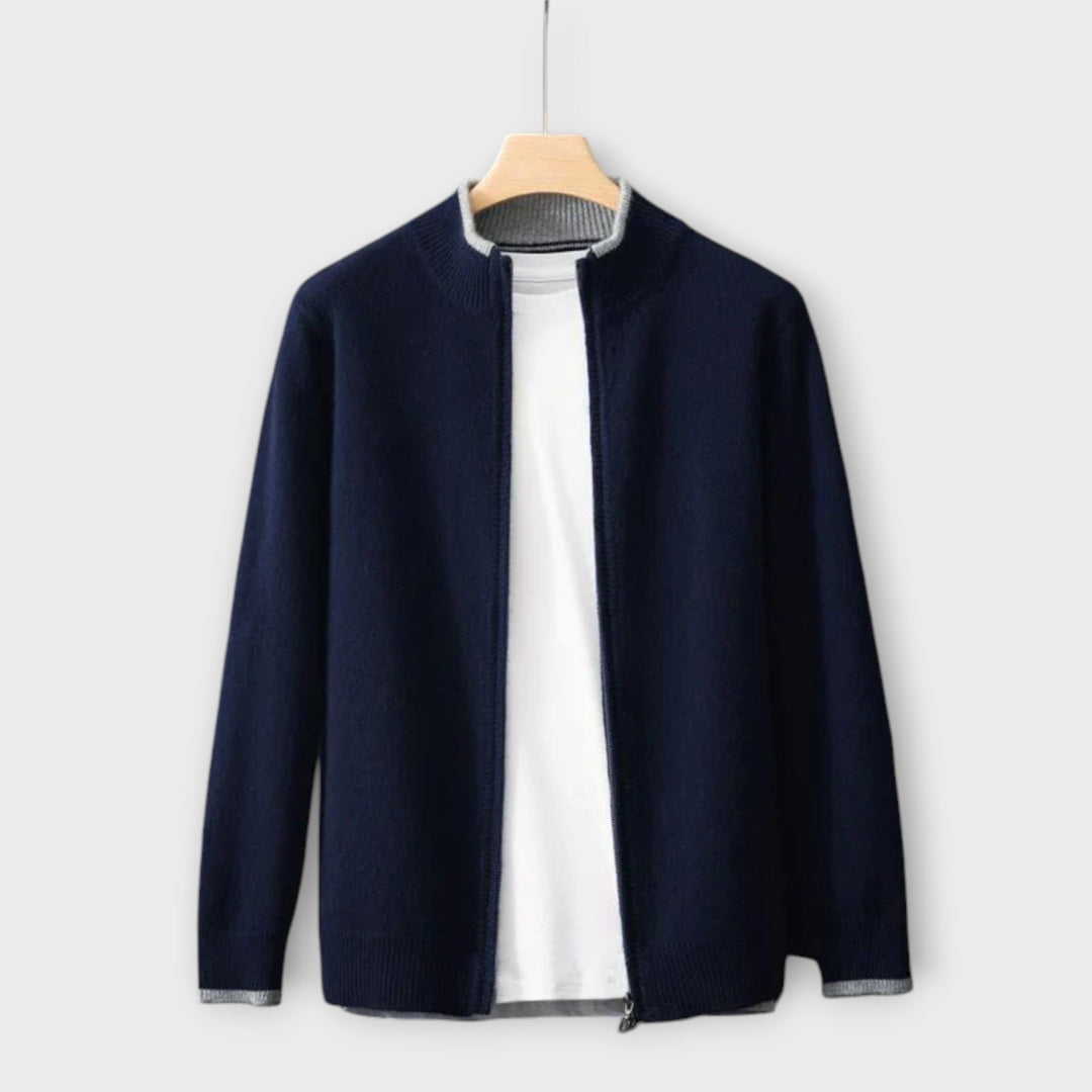 Steve | Timeless Men's Zip-Up Cardigan