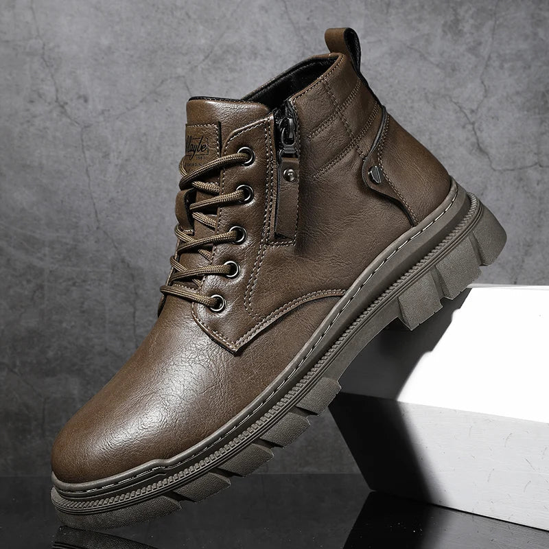 Lennon | Wide-fit Retro Chelsea Ankle Leather Boots