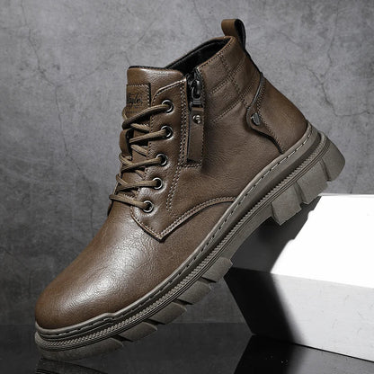 Lennon | Wide-fit Retro Chelsea Ankle Leather Boots