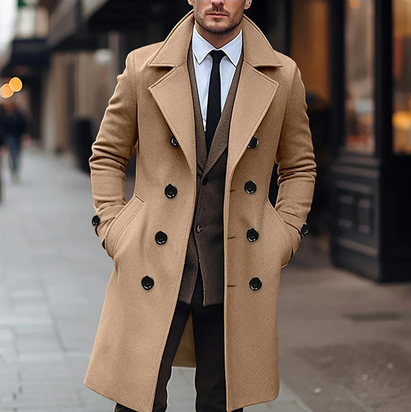 Jaden | Men's Classic Double-Breasted Winter Coat