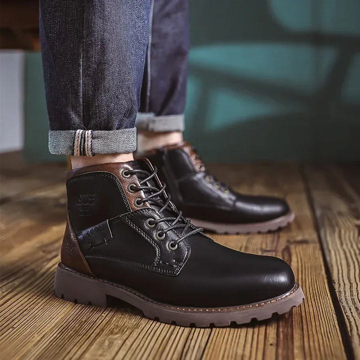 Magnus | Men's Casual Leather Boots in British Style