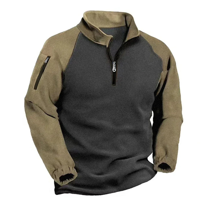 Jose | Two-Tone Tactical Pullover with Shoulder Zip Pockets