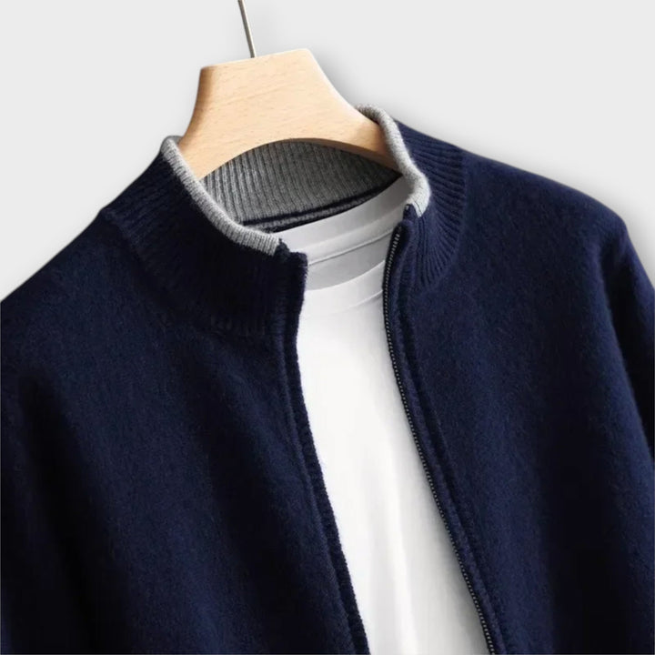 Steve | Timeless Men's Zip-Up Cardigan