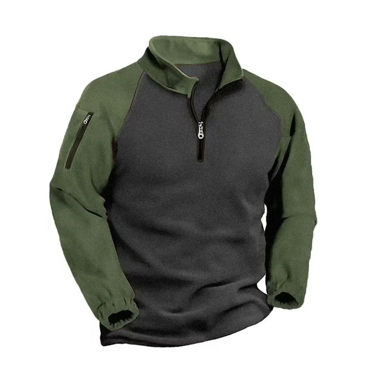 Jose | Two-Tone Tactical Pullover with Shoulder Zip Pockets