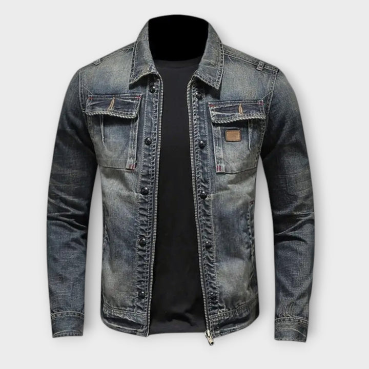 Luistro | Men’s Distressed Denim Jacket