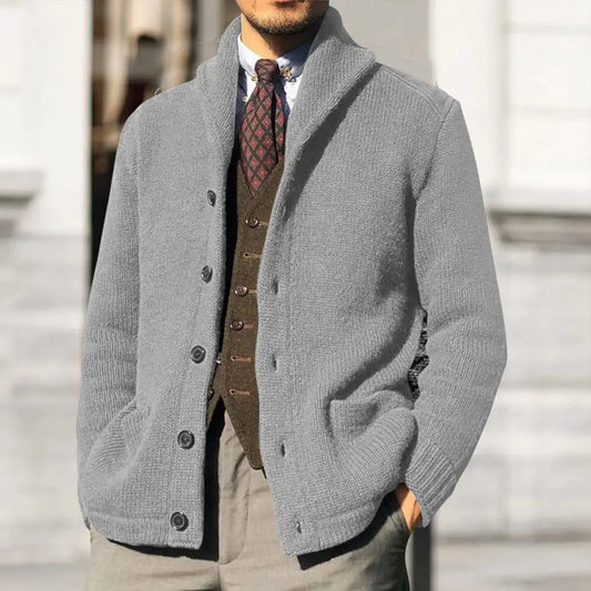 Kyle | Men's Elegant Button-Up Cardigan