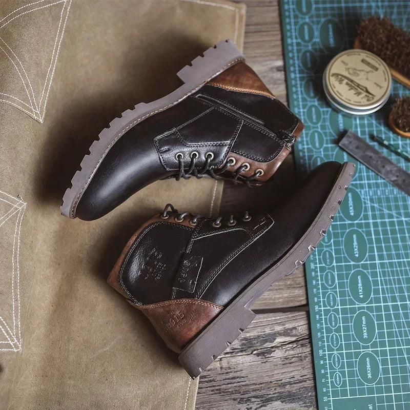 Magnus | Men's Casual Leather Boots in British Style