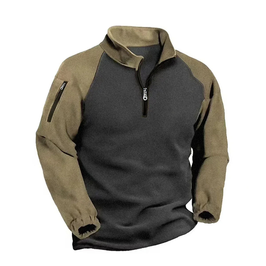 Jose | Two-Tone Tactical Pullover with Shoulder Zip Pockets