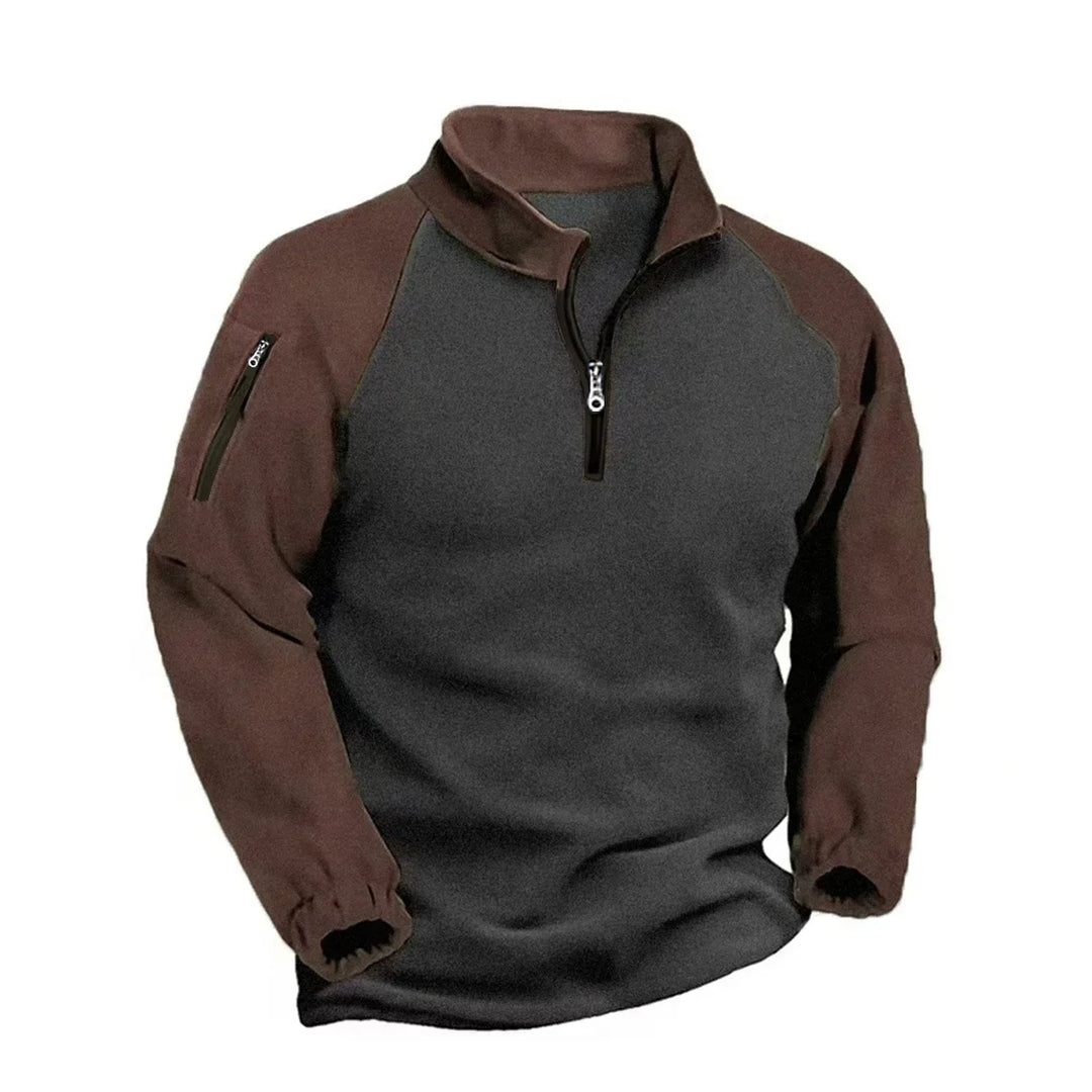 Jose | Two-Tone Tactical Pullover with Shoulder Zip Pockets