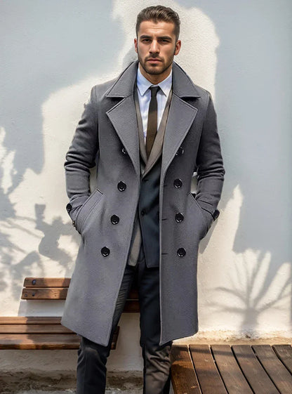 Jaden | Men's Classic Double-Breasted Winter Coat