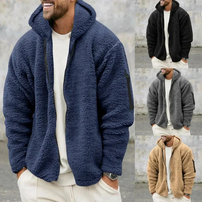 Levinon | Men's Warm Cozy Sherpa Zip Jacket