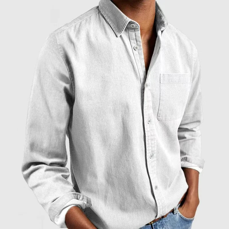 Jones | Classic plain long-sleeved shirt