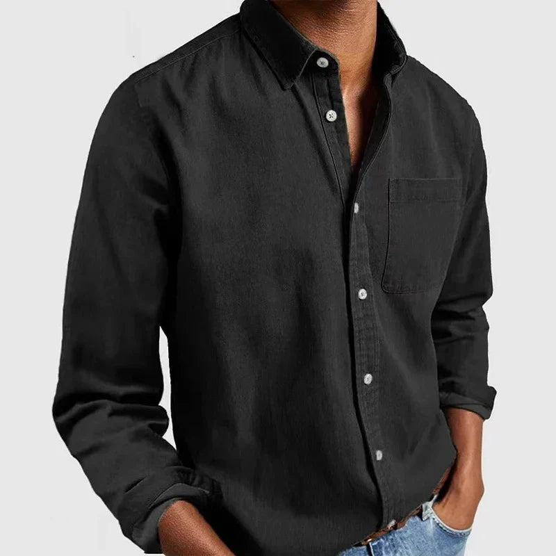 Jones | Classic plain long-sleeved shirt