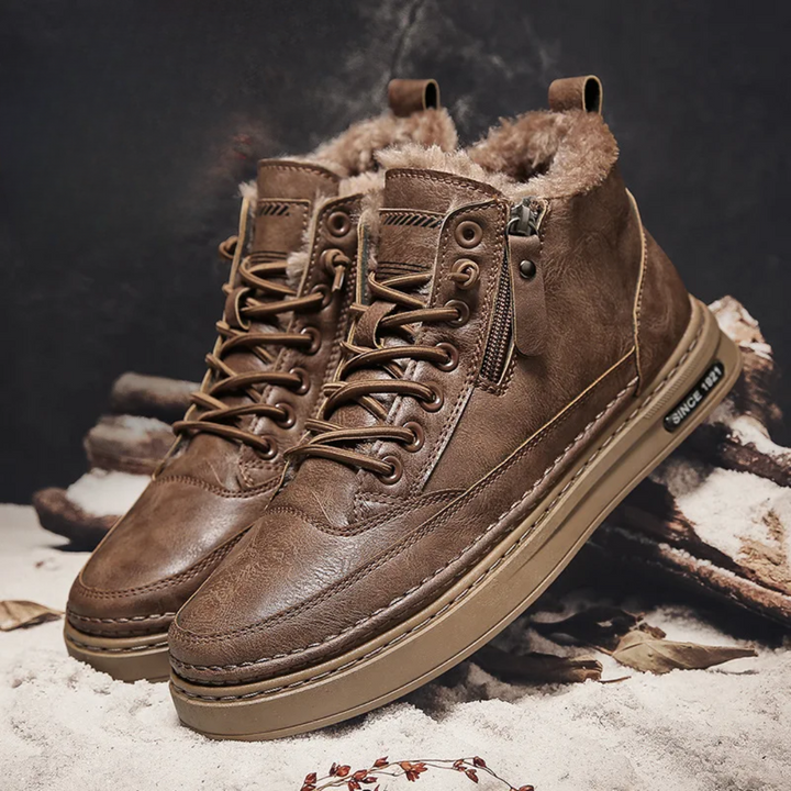 Spencer | Wide-fit Leather Winter Boots