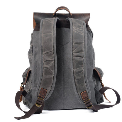 Graham | Canvas Leather Backpack