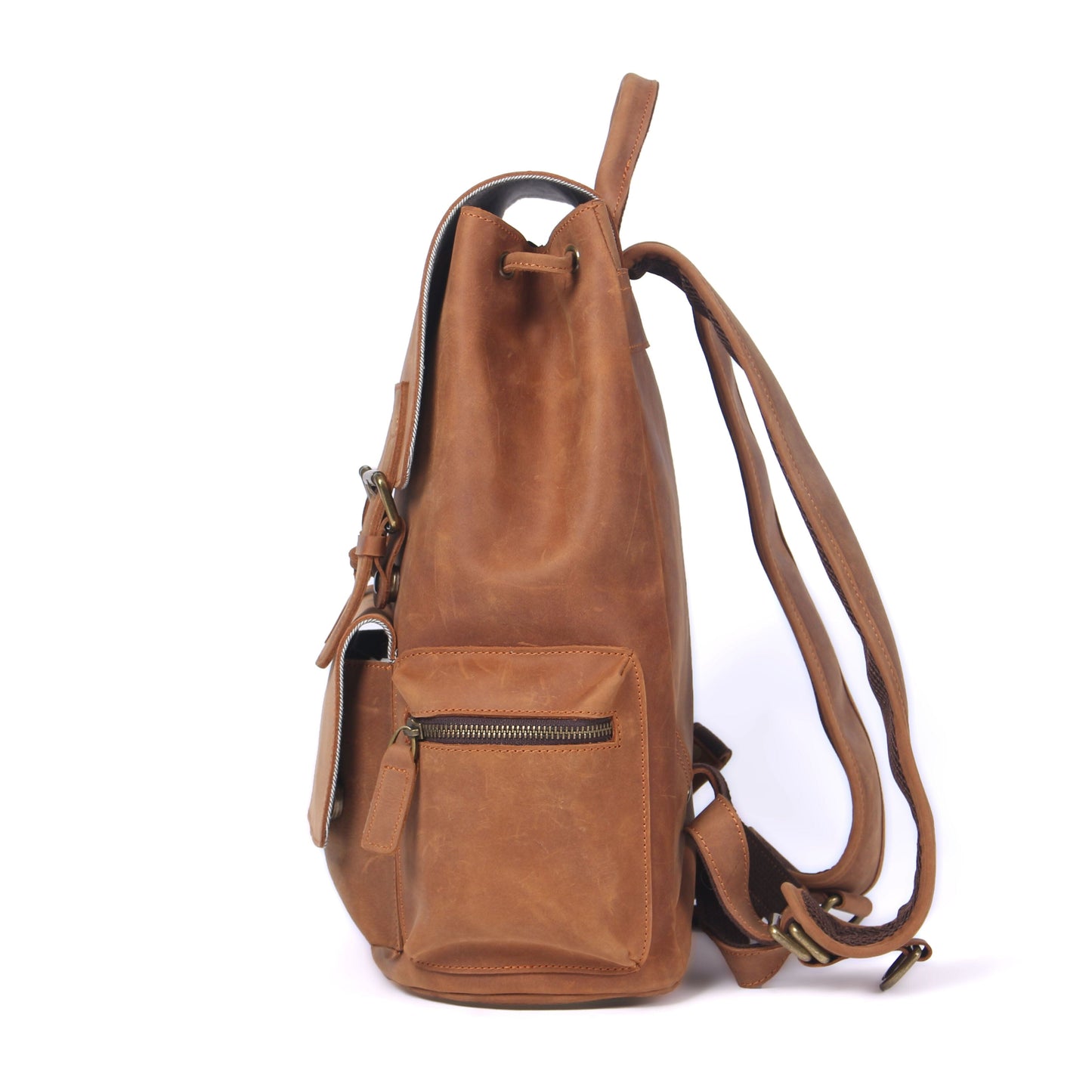 Clifford | Leather Drawstring Backpack