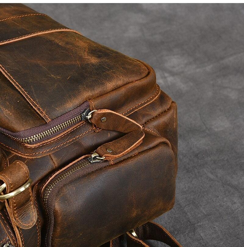 Lester | Brown Leather Backpack