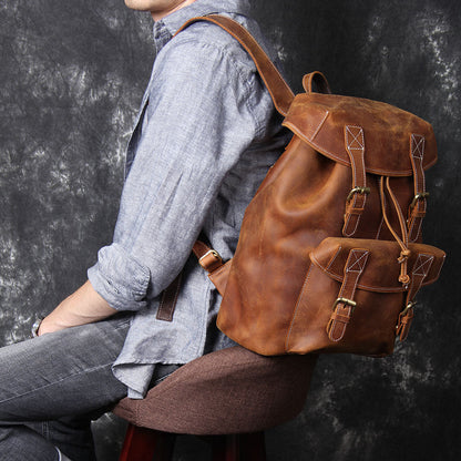 Edric | Leather Knapsack