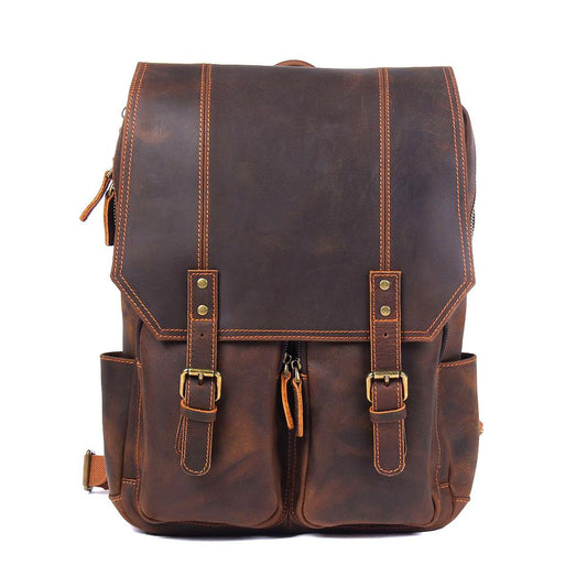 Charlton | Brown Leather Rucksack