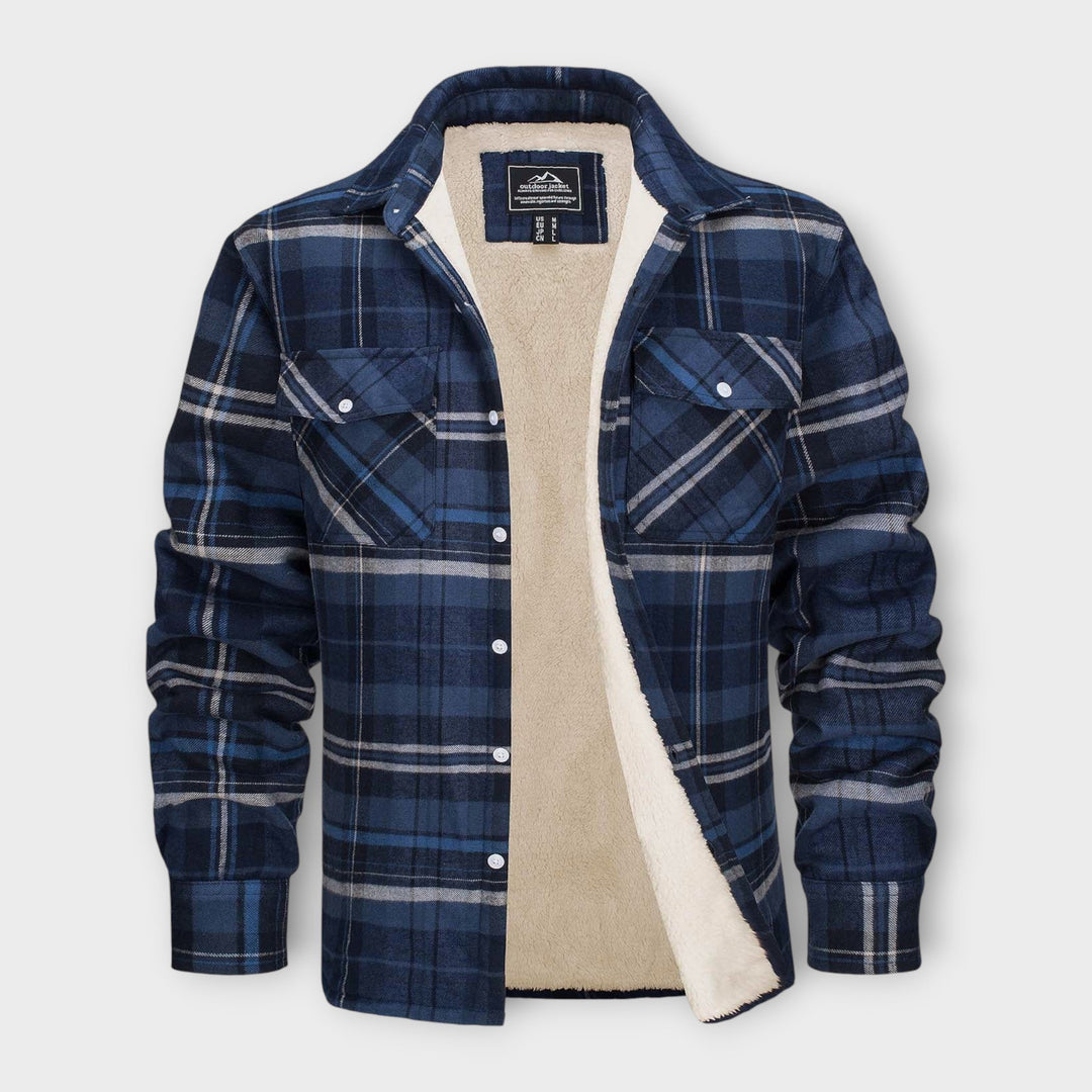 Cello | Men’s Sherpa Lined Flannel Jacket