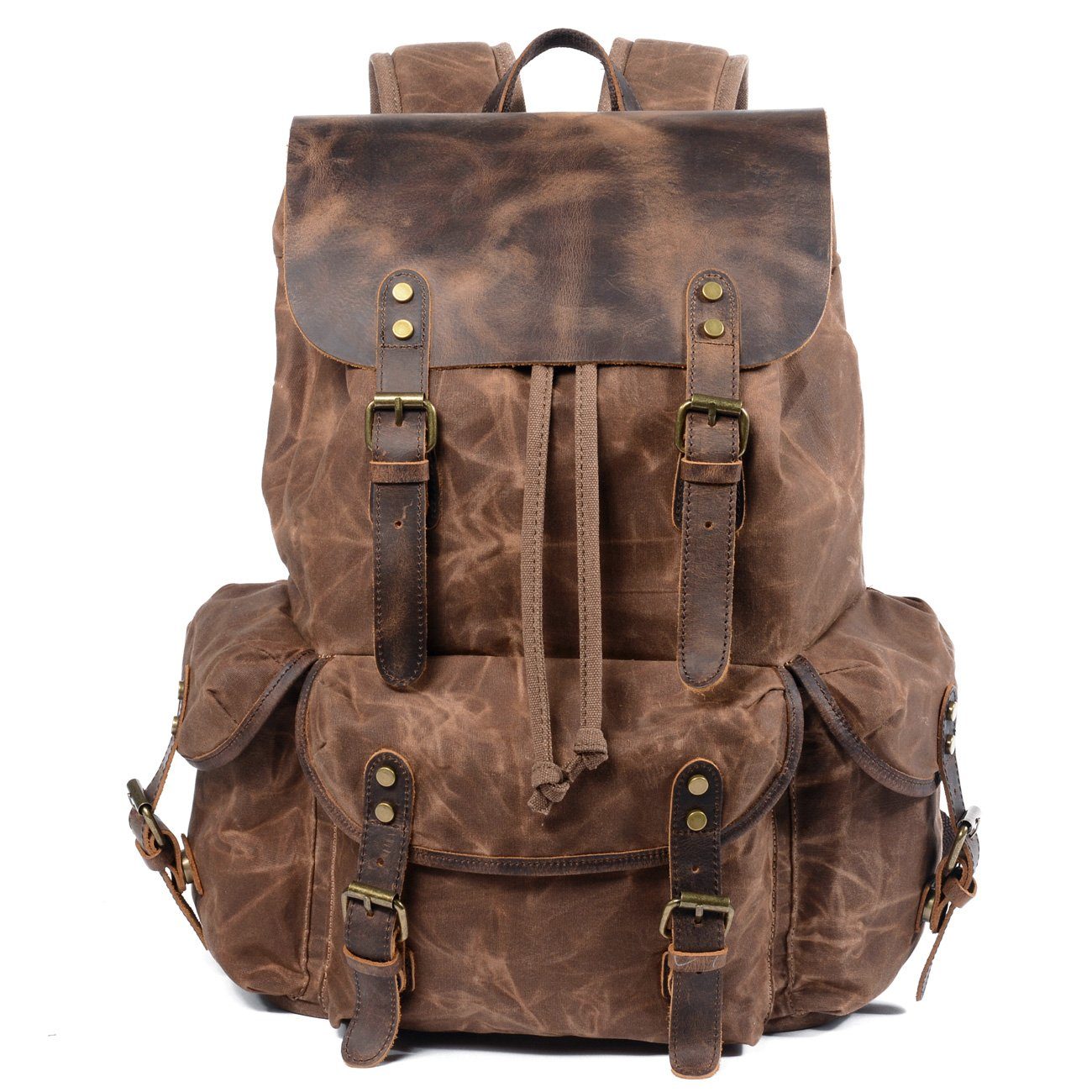 Graham | Canvas Leather Backpack