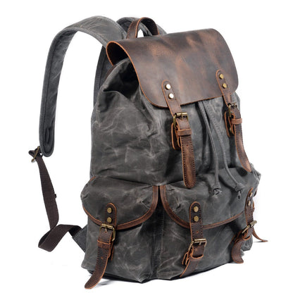 Graham | Canvas Leather Backpack