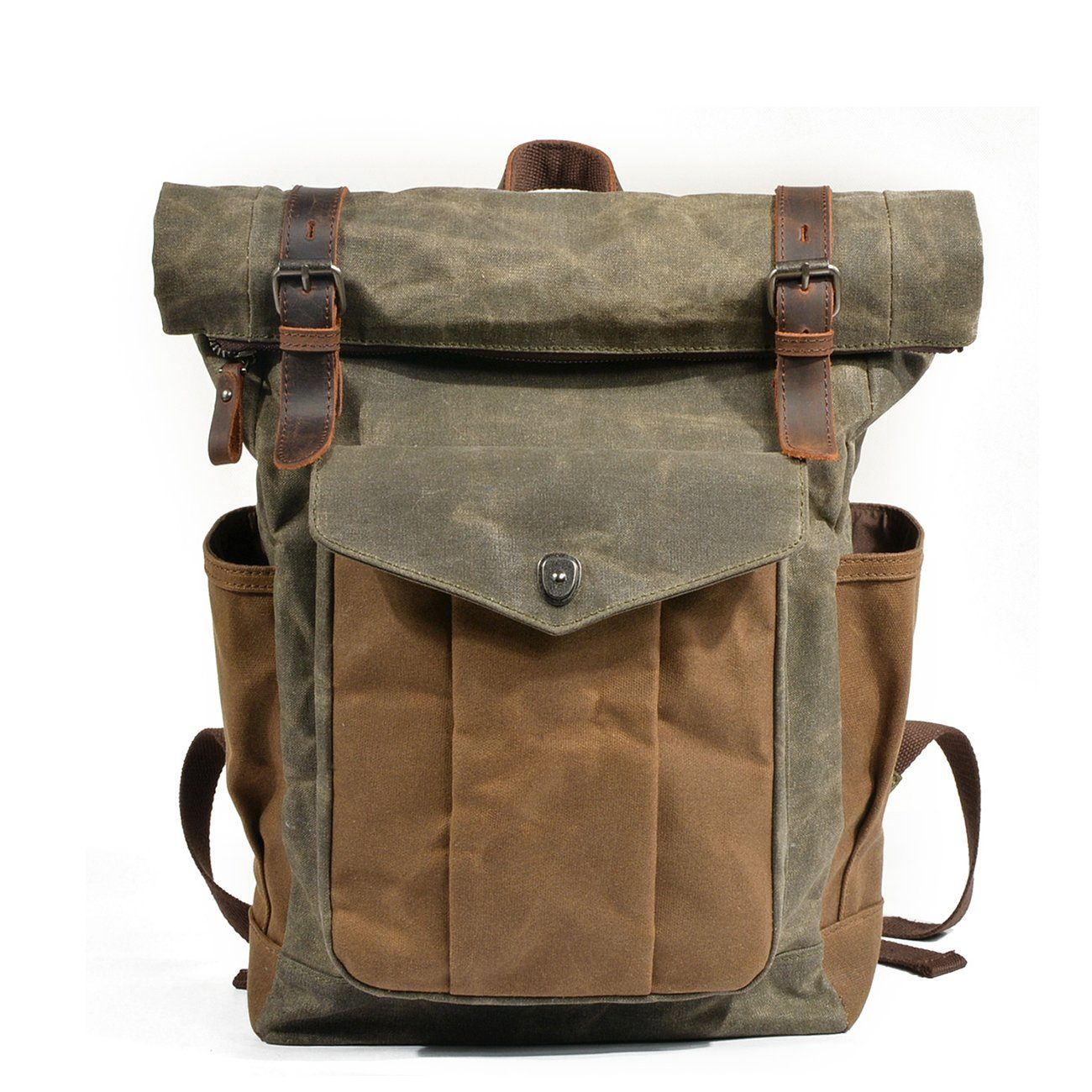 Gideon | Waxed Canvas Roll Top Backpack