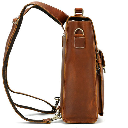 Milton | Leather Convertible Backpack