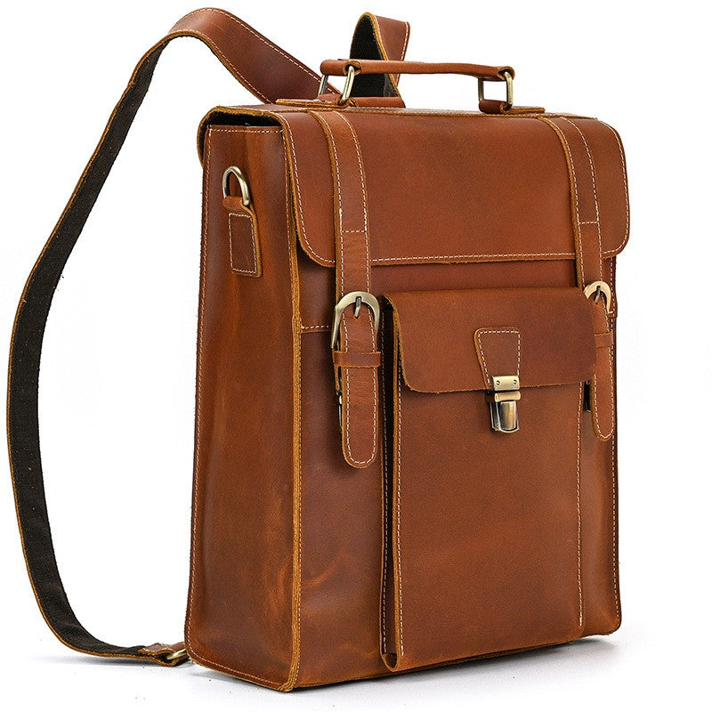 Milton | Leather Convertible Backpack