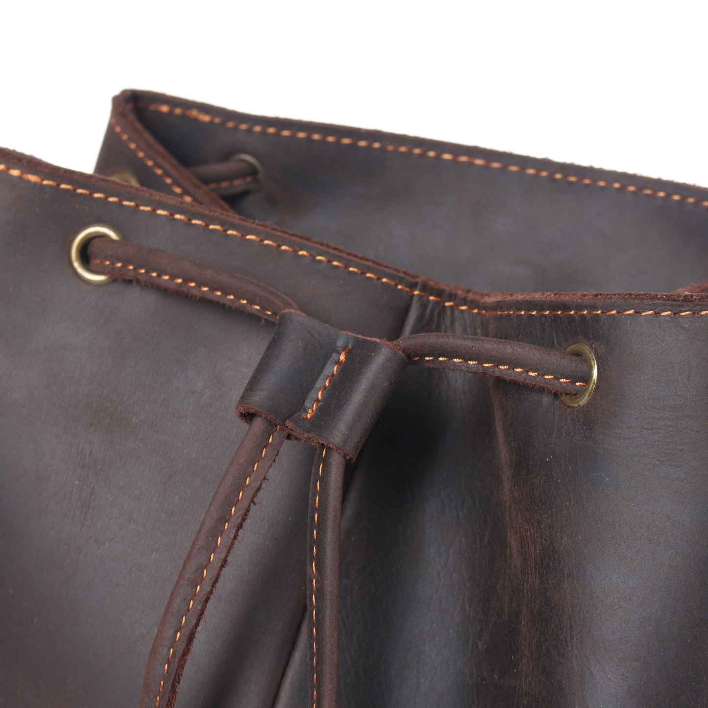 Clifford | Leather Drawstring Backpack