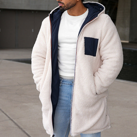 Daniel | Men's Hooded Casual Sherpa Jacket