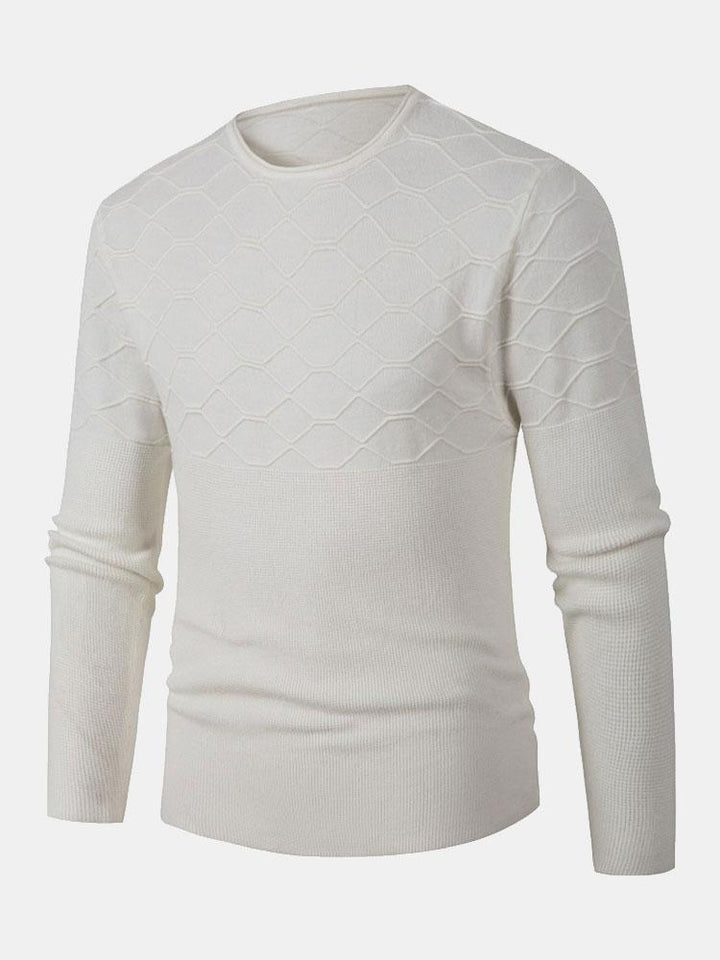 Cedric | Slim Fit Crew Neck Knitted Jumper