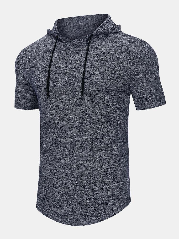 Theodore | Slim Fit Knit Hooded T-Shirt