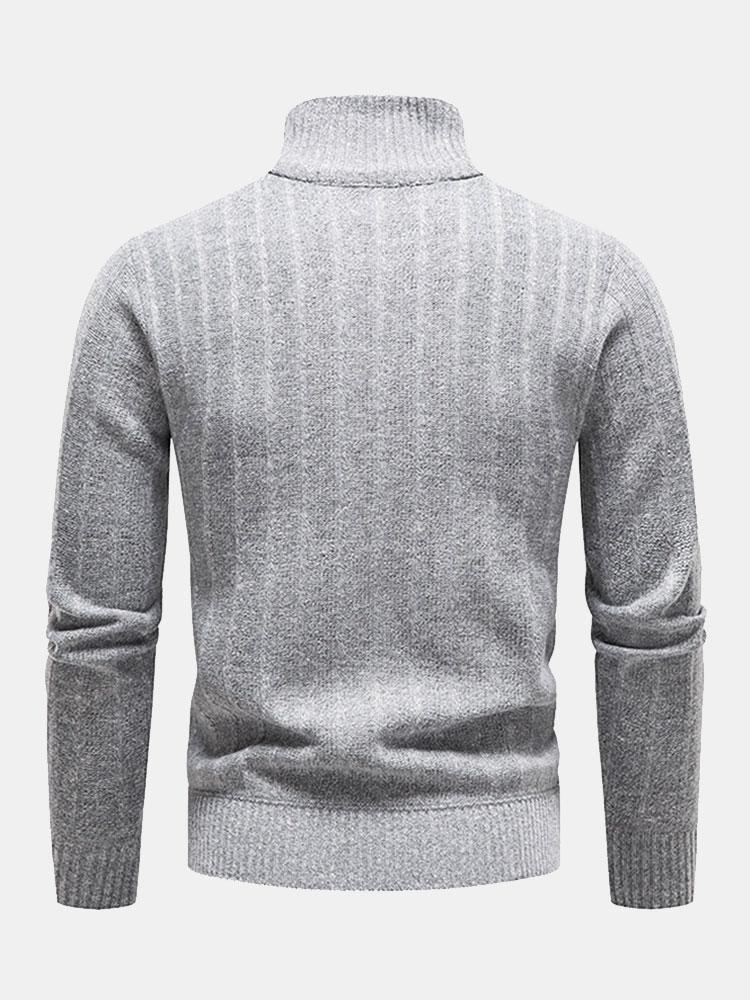 Alan | Textured Quarter Zip Jumper