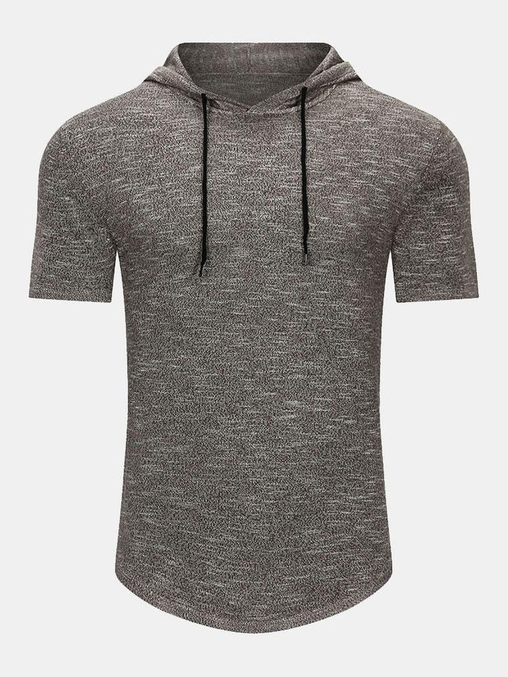 Theodore | Slim Fit Knit Hooded T-Shirt