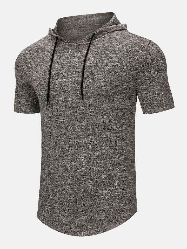 Theodore | Slim Fit Knit Hooded T-Shirt